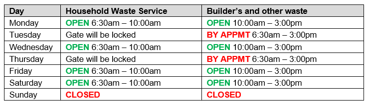 WMF summer operating hours will start from Monday 9 September 2024.