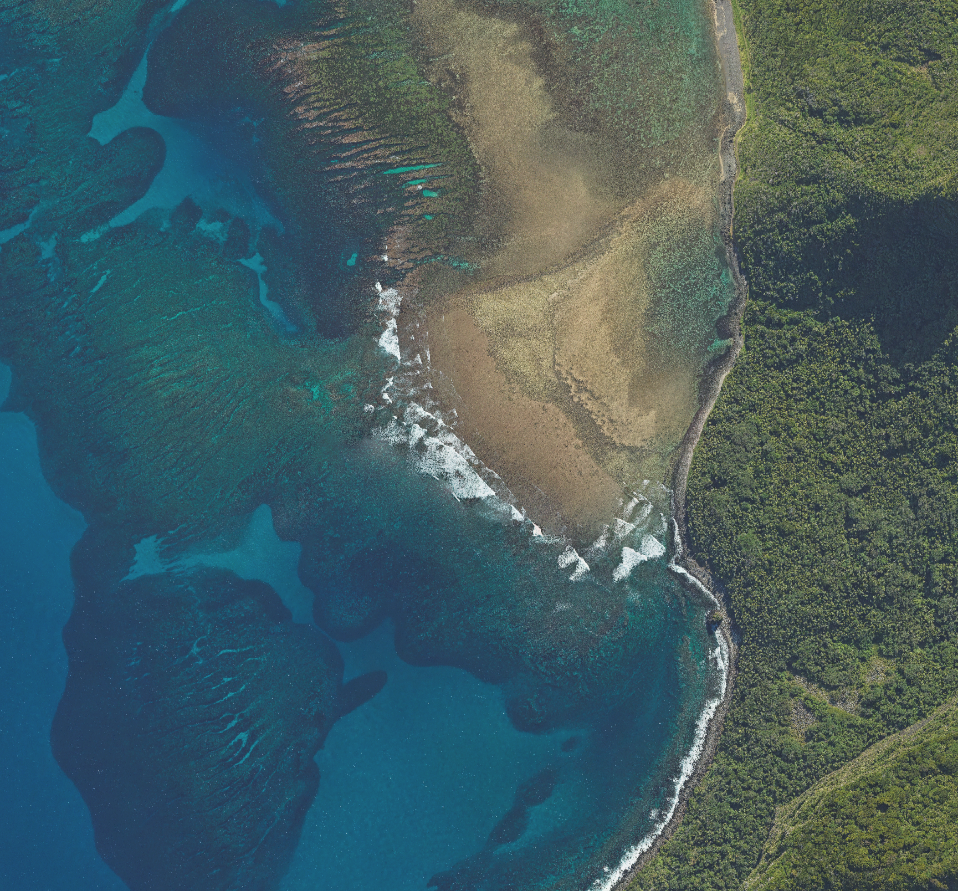 Aerial map of Little Island & The Potholes