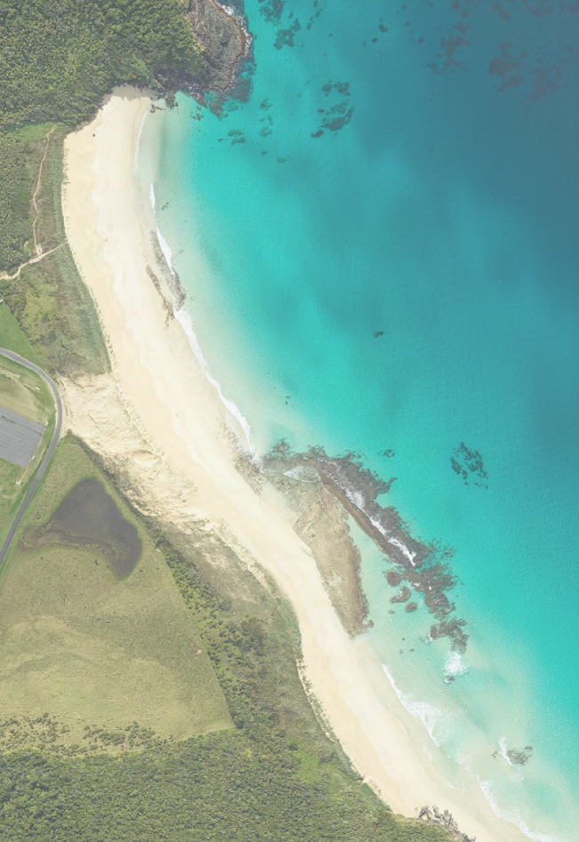 Aerial map of Blinky Beach